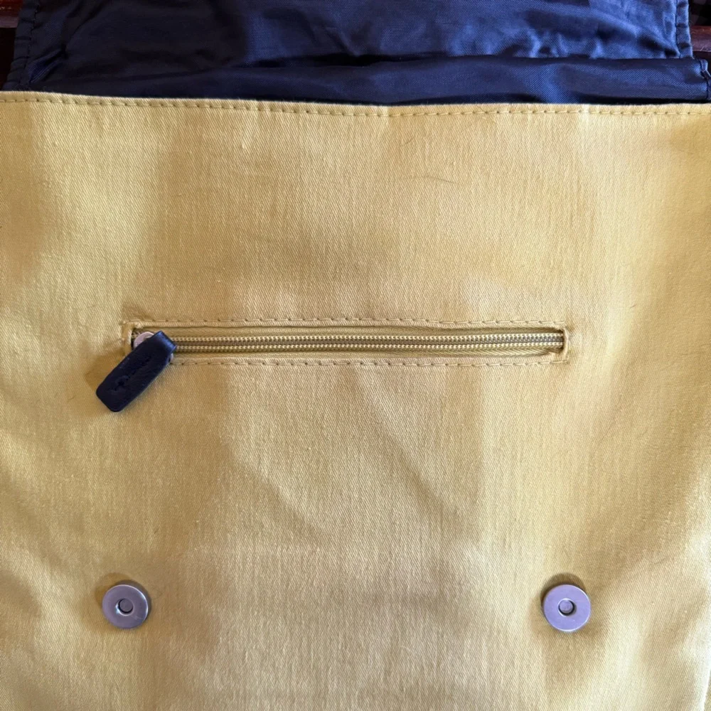 Stylish Green and Yellow Men's Bag